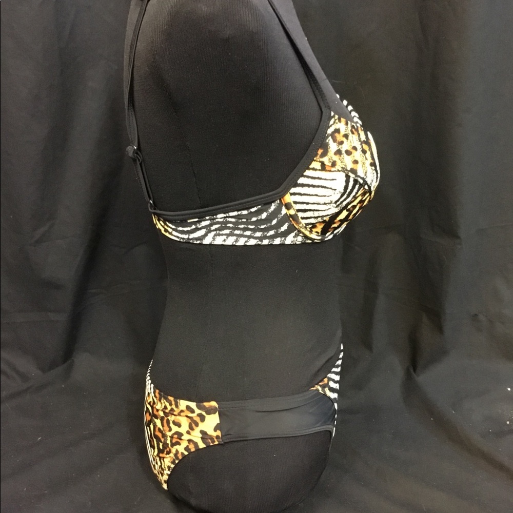 Outfit leopard zebra print push up bikini small - Picture 5 of 7